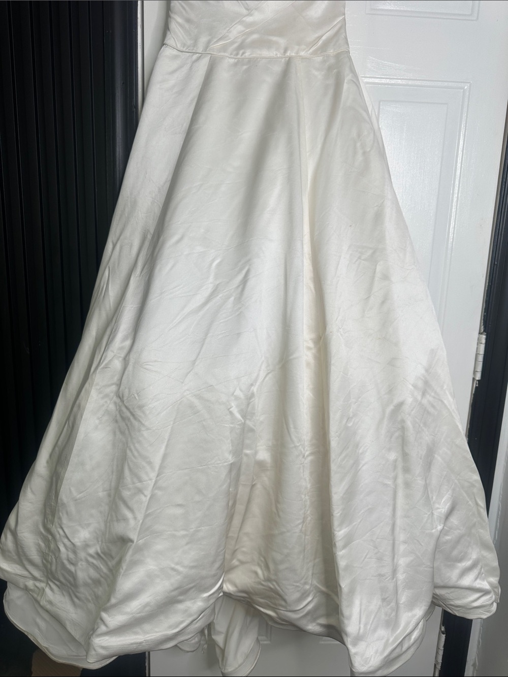 Classic Strapless White Bridal Ball Gown Dress - Picture 6 of 17